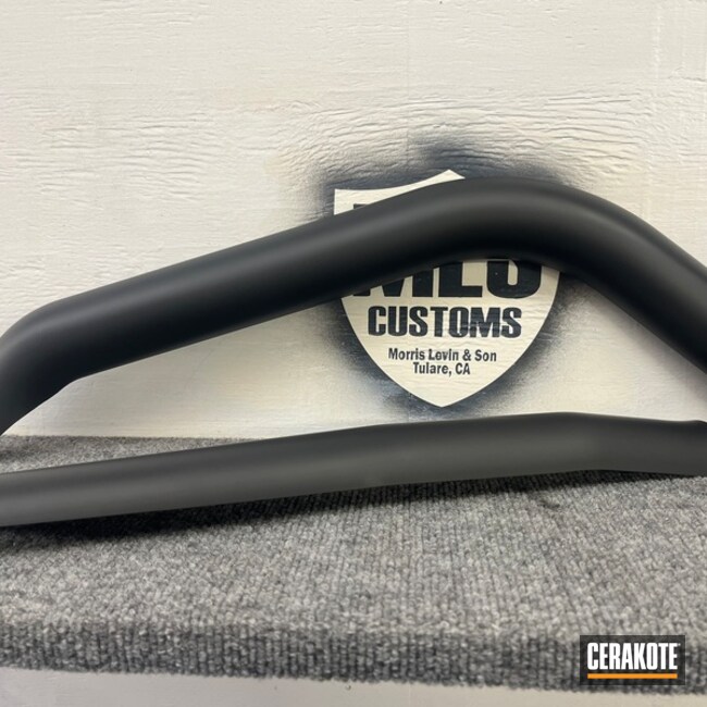 Pipes Coated With Cerakote In Black Velvet