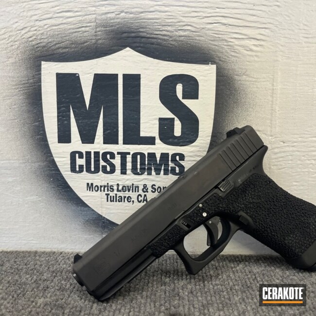 G17 Coated With Cerakote In Graphite Black
