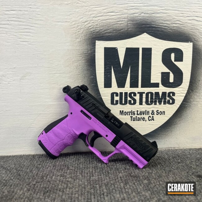 Walther P22 Coated With Cerakote In Purplexed