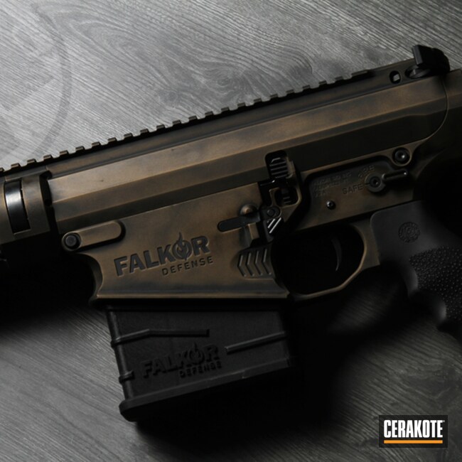 Falkor Defense Coated With Cerakote In H-146 And H-148