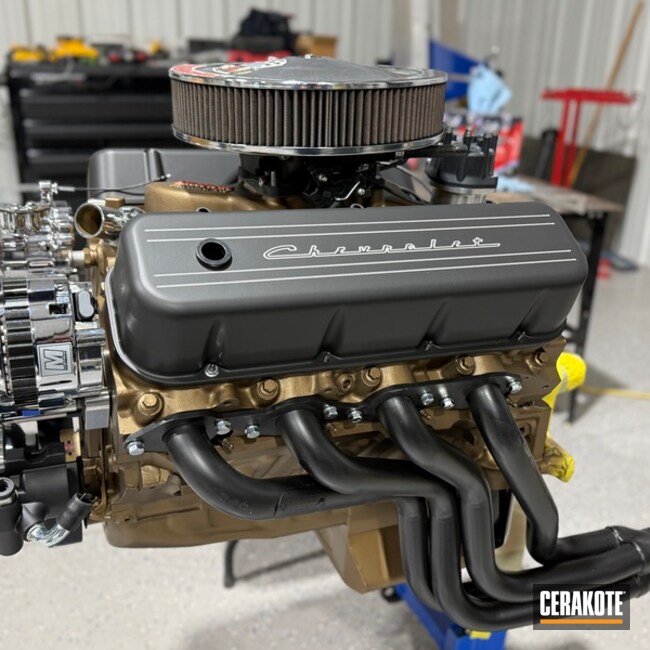 Burnt Bronze And Armor Black Chevy Big Block