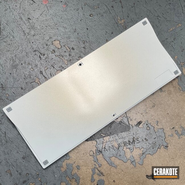 Keyboards Coated With Cerakote In Hidden White And High Gloss Armor Clear