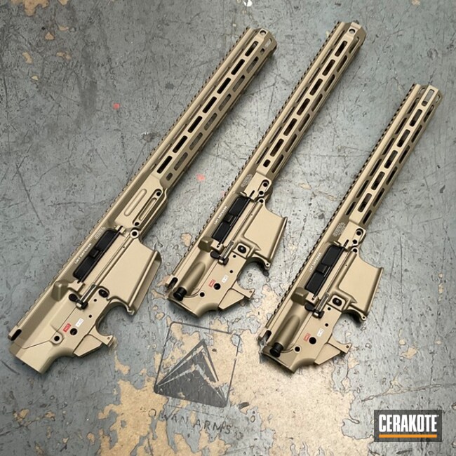 Tanodize Pappa, Momma And Baby Coated With Cerakote In H-122