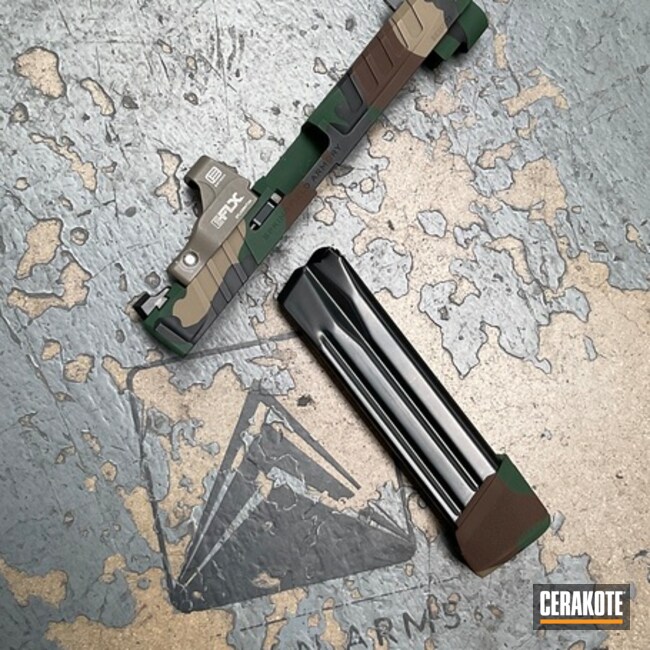 M81 Echelon Coated With Cerakote In H-235, H-146 And H-200