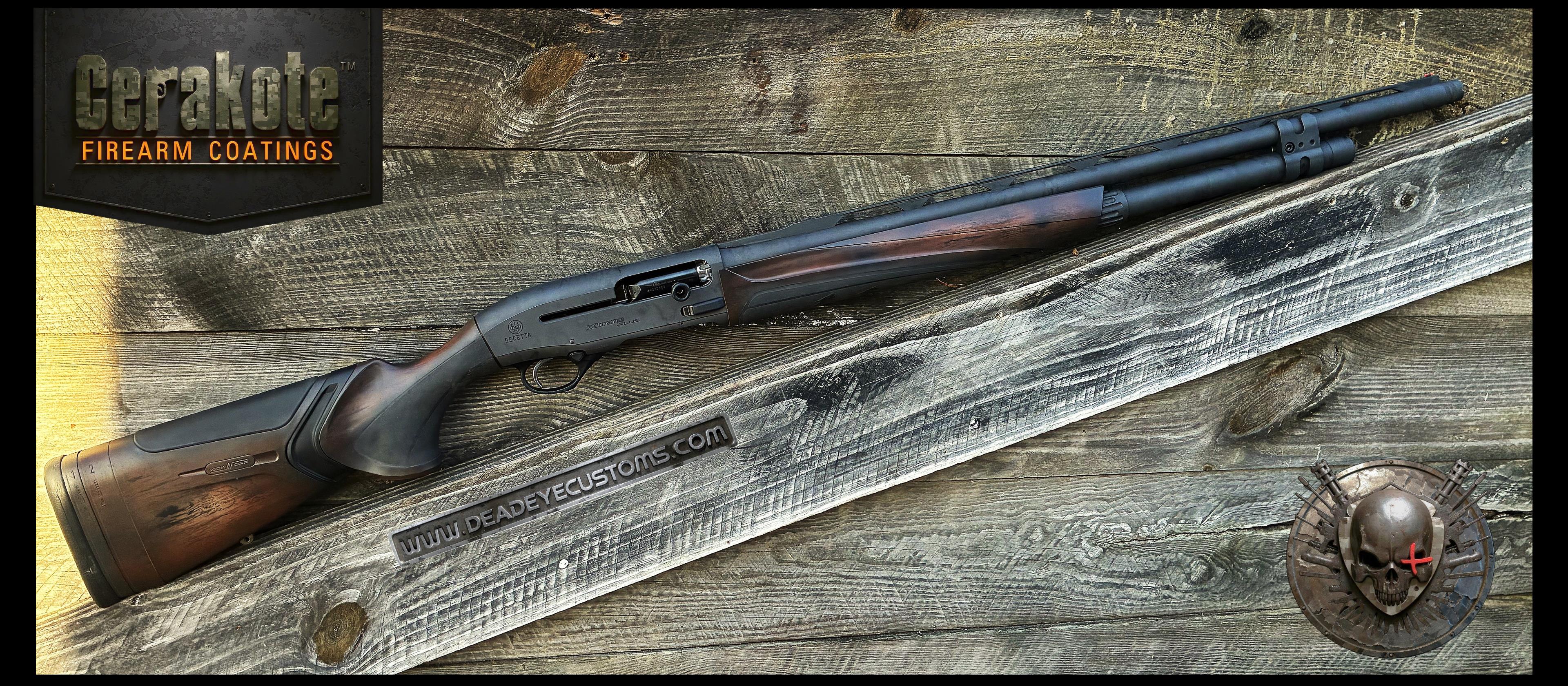 Benelli Shotgun in a Light Sand, Multicam® Dark Brown, Graphite
