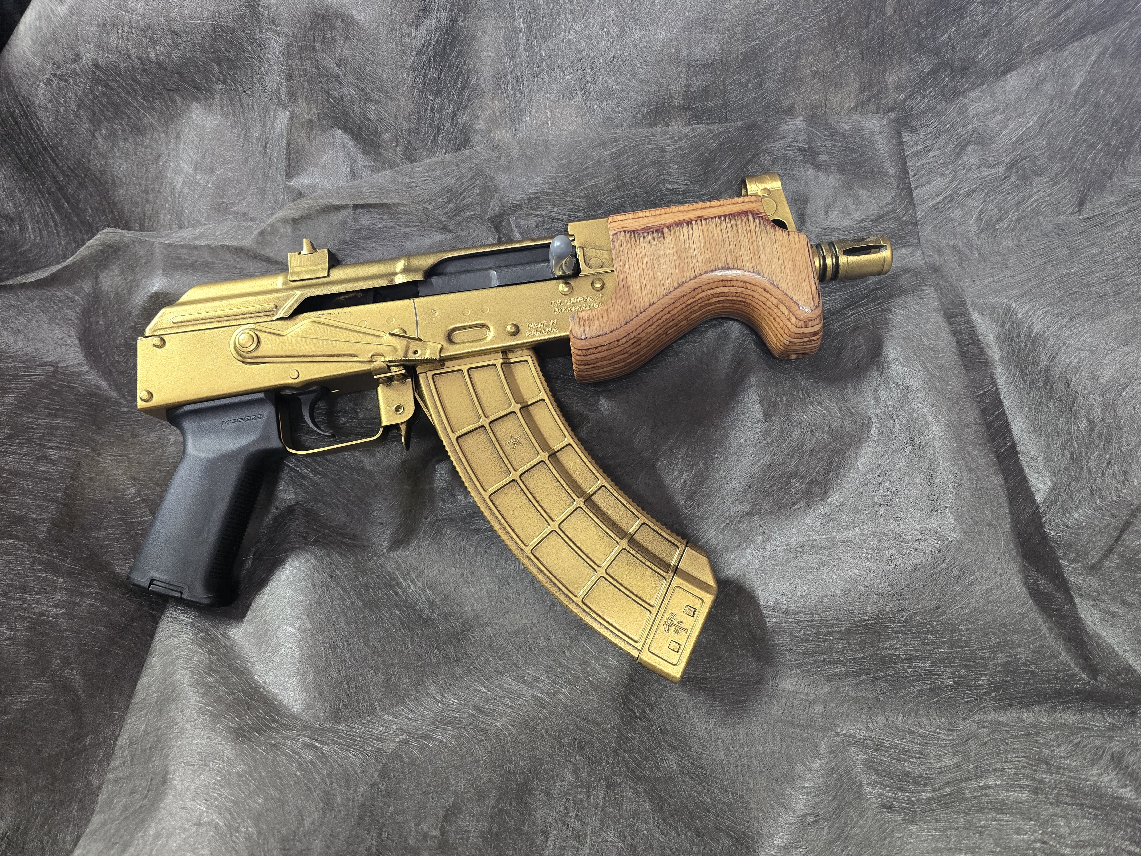 Gold Micro Draco! HOLLAH!!! | Cerakote