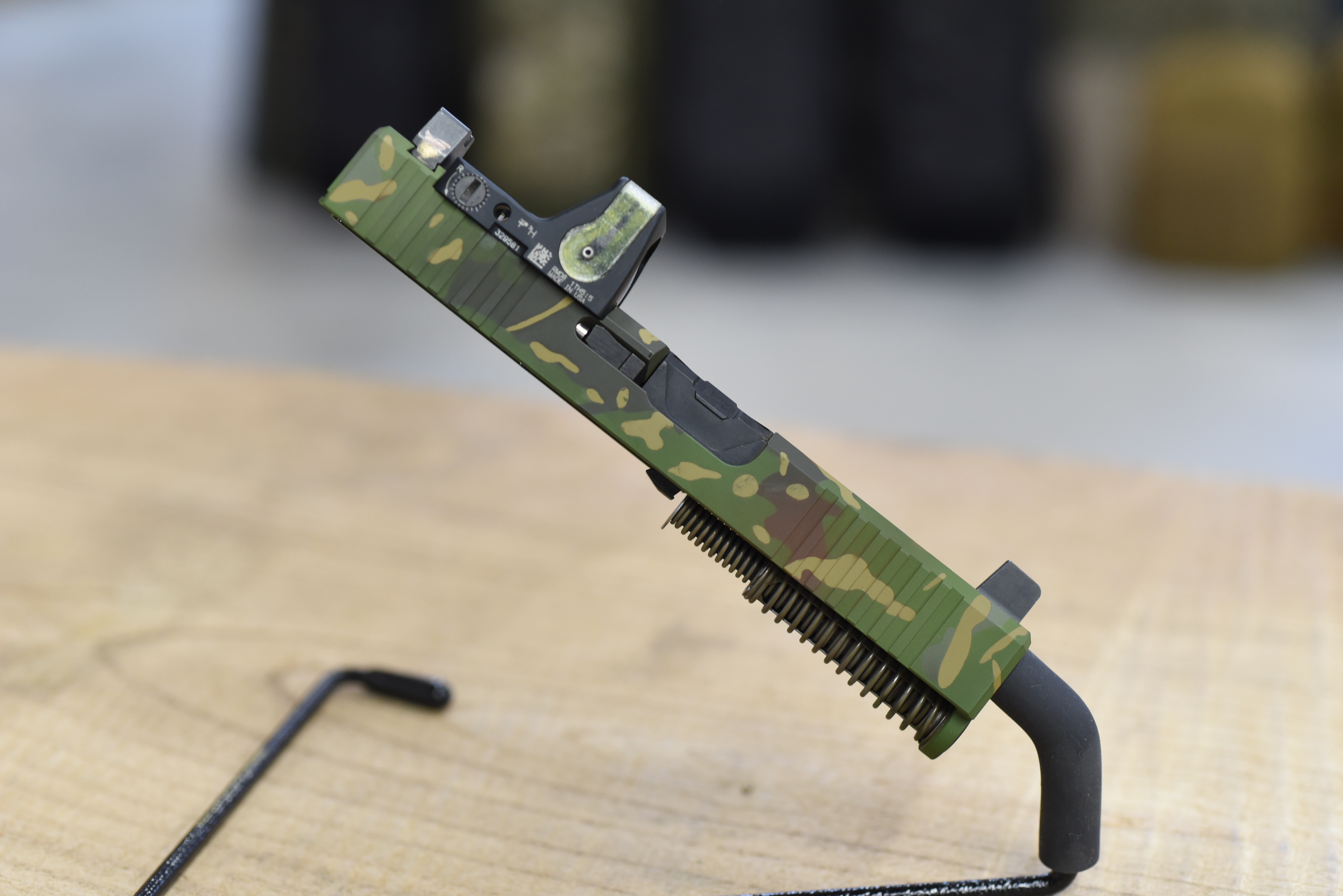 Modern Jungle Camo Glock Slide | Cerakote