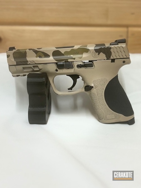 FDE Shield finished in H-199, H-226 and H-344 | Cerakote
