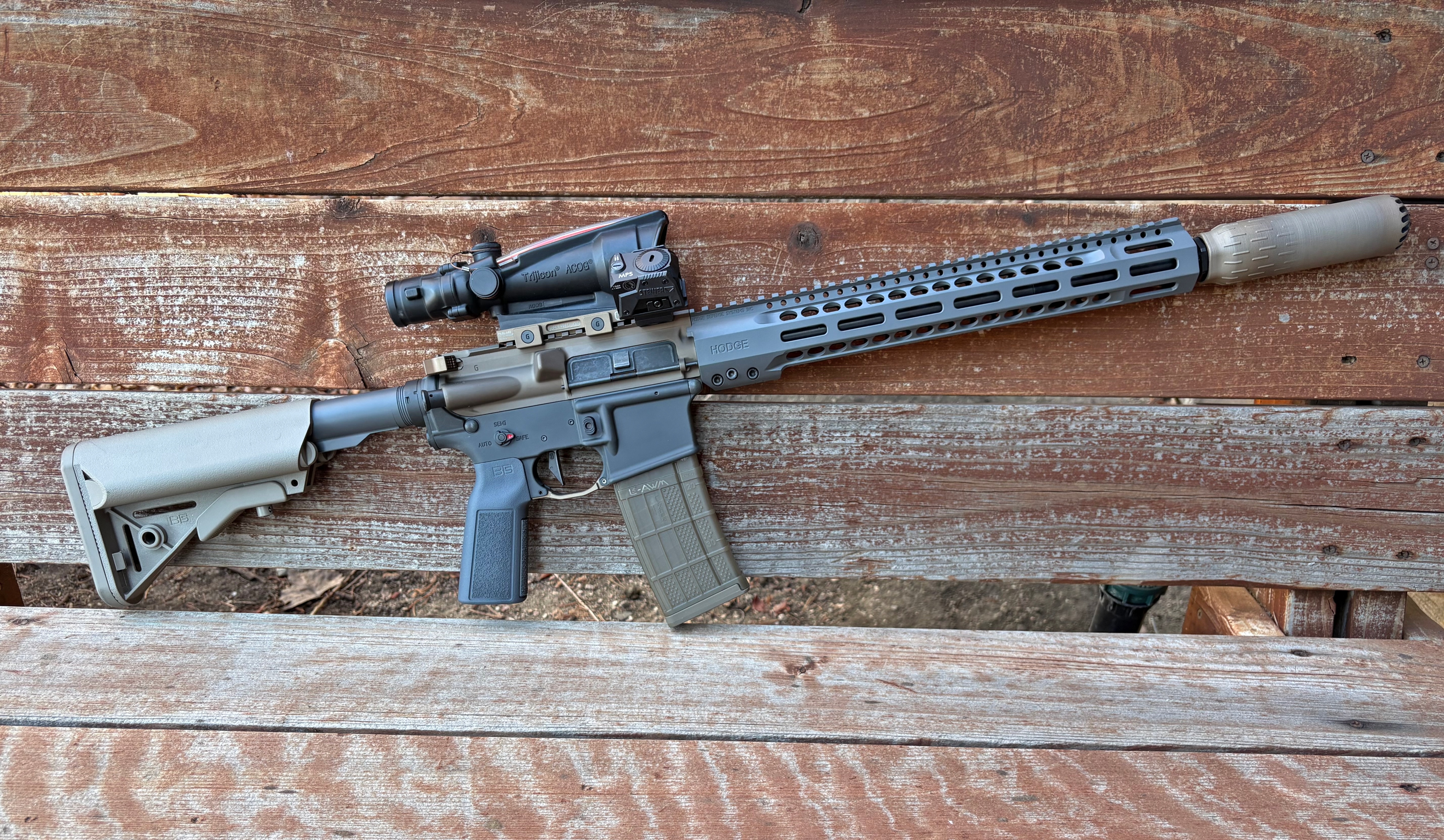 Smoke and Concrete Custom Build AR-15 | Cerakote