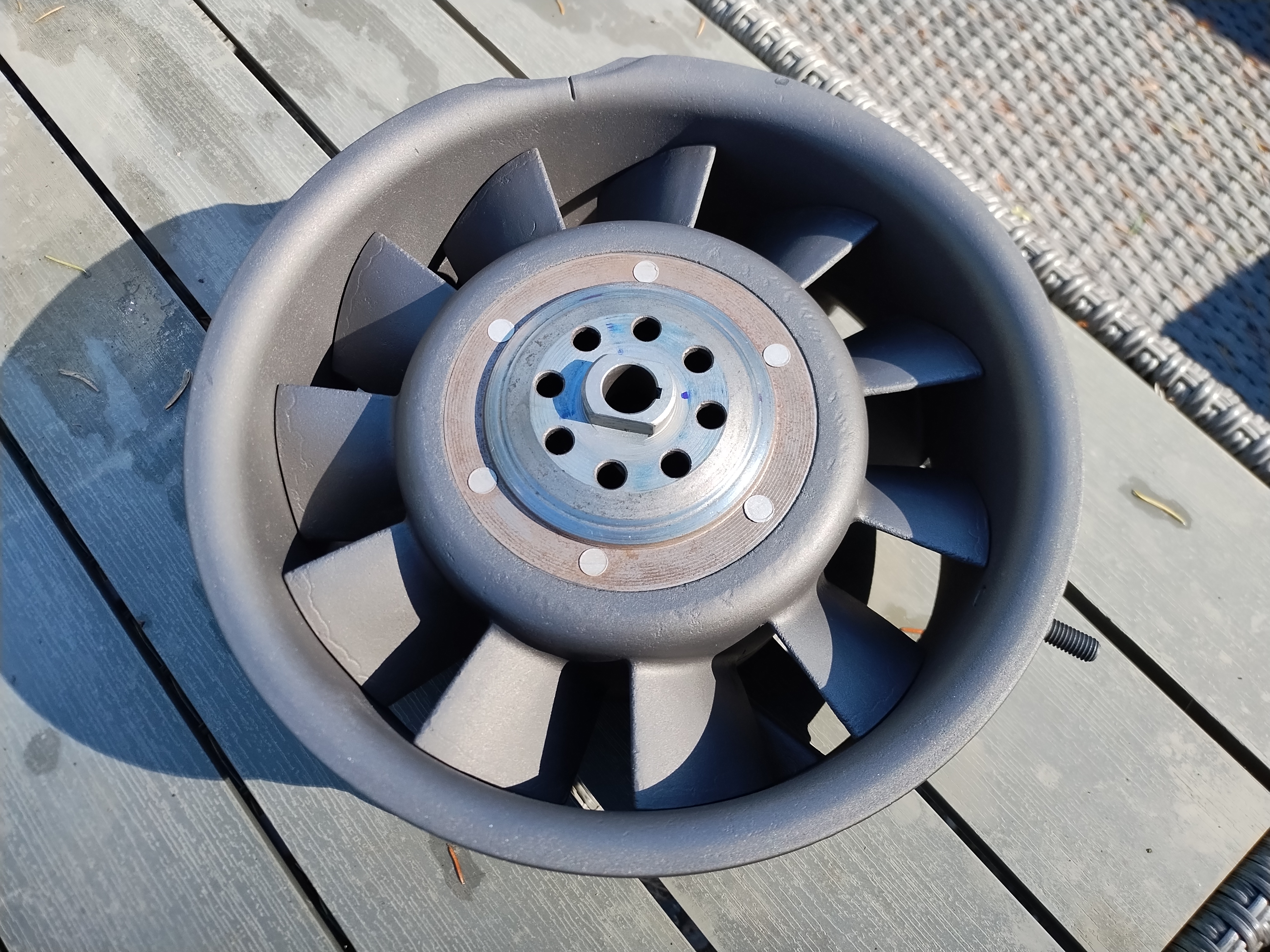 Cooling fan for vintage Porsche | Cerakote