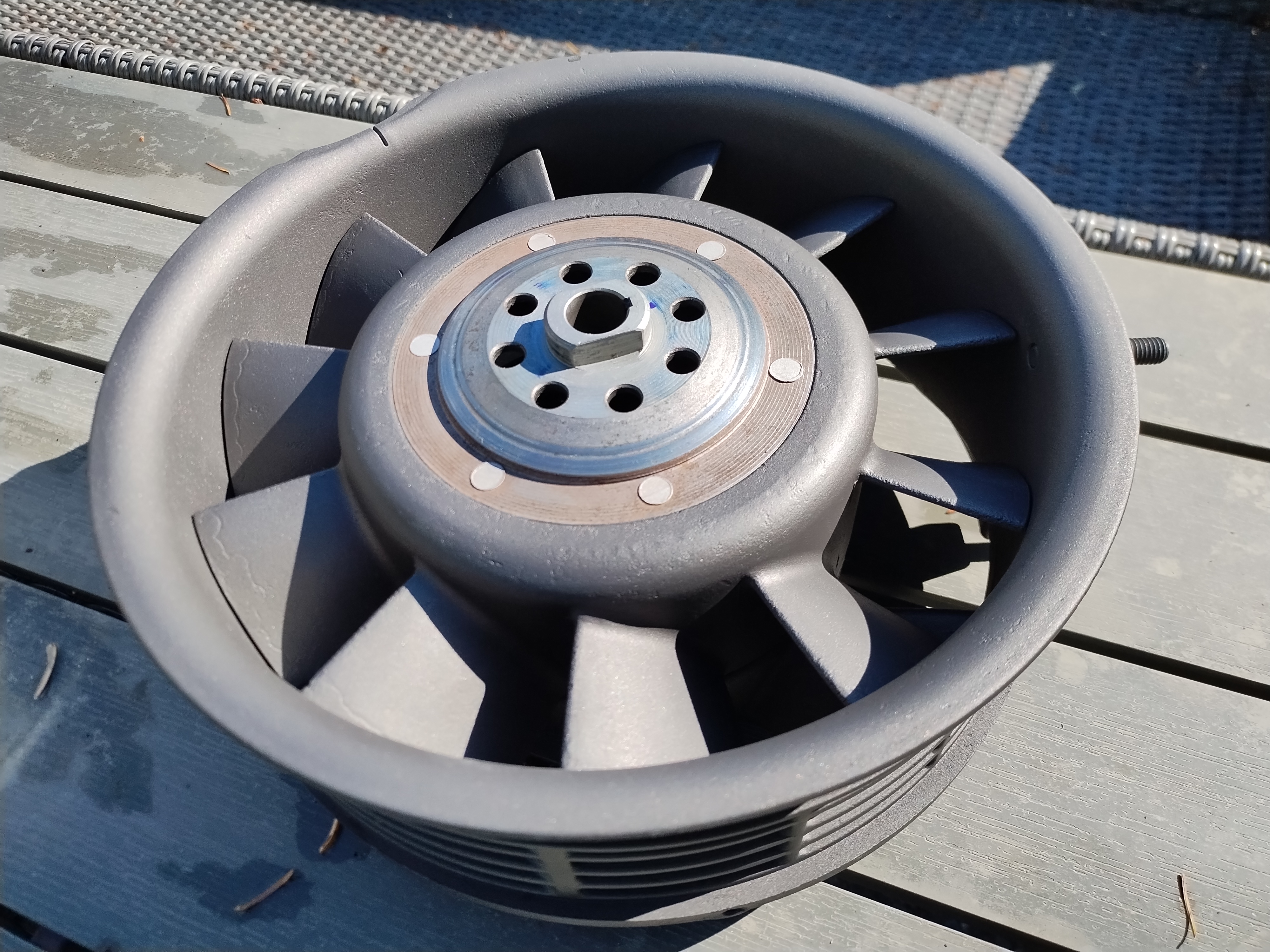 Cooling fan for vintage Porsche | Cerakote