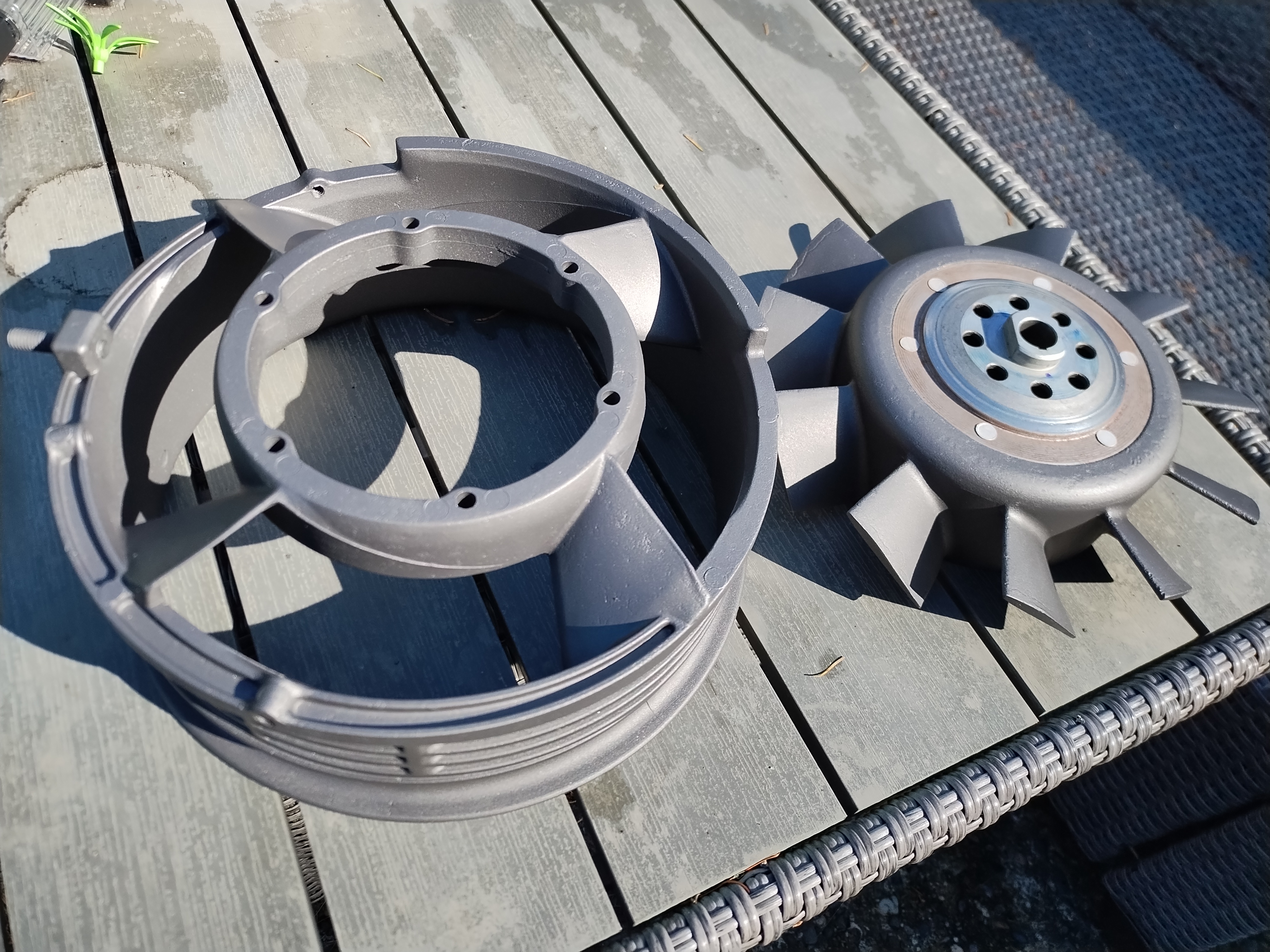 Cooling fan for vintage Porsche | Cerakote