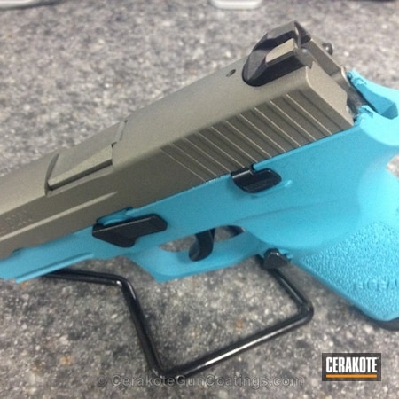 Powder Coating: Sig Sauer,Cerakote,Handguns,Stainless H-152,Robin's Egg Blue H-175