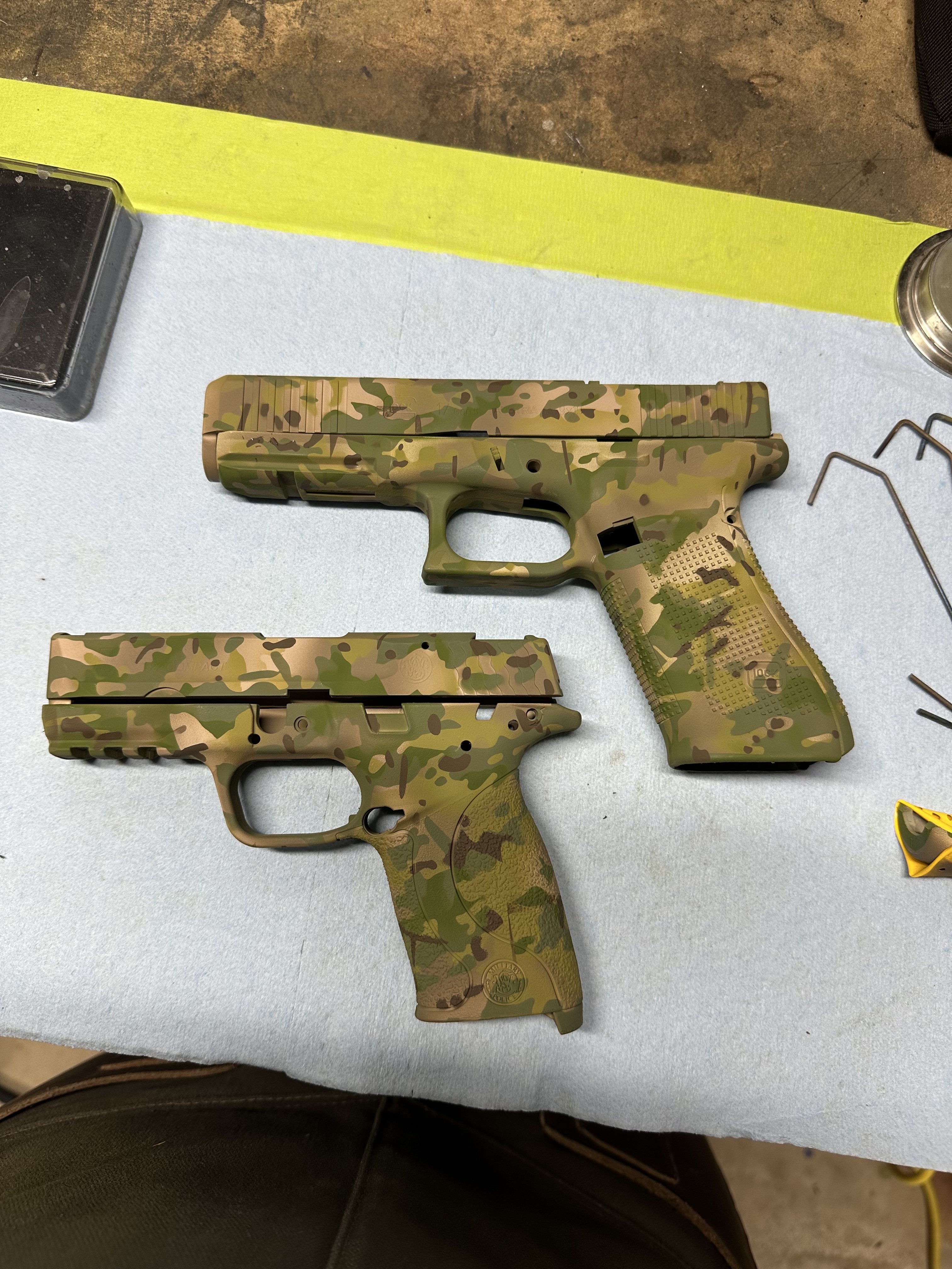 Glock and Smith done in a Multicam® Dark Brown, Light Sand, Multicam ...