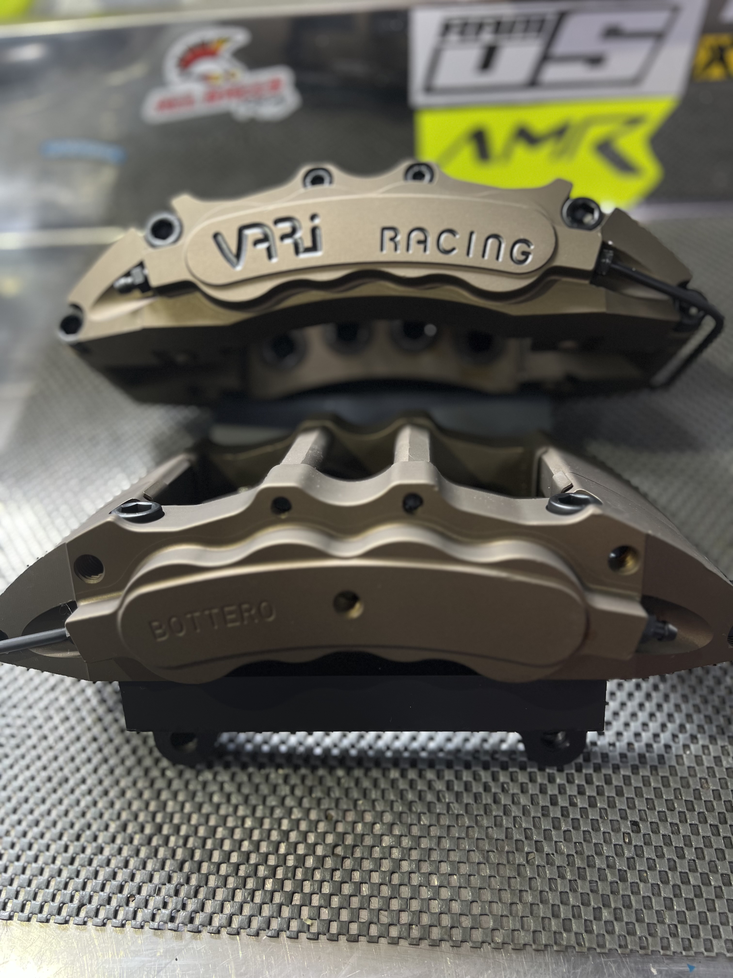 Subaru brake calipers - over sized front - graphite black lettering ...