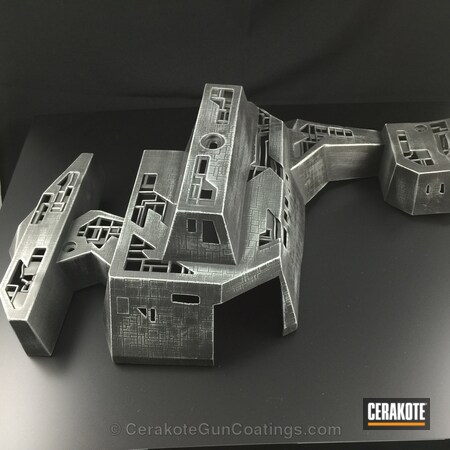 Powder Coating: Graphite Black H-146,Glock,Crushed Silver H-255,Star Trek Borg Ship Pinball,More Than Guns