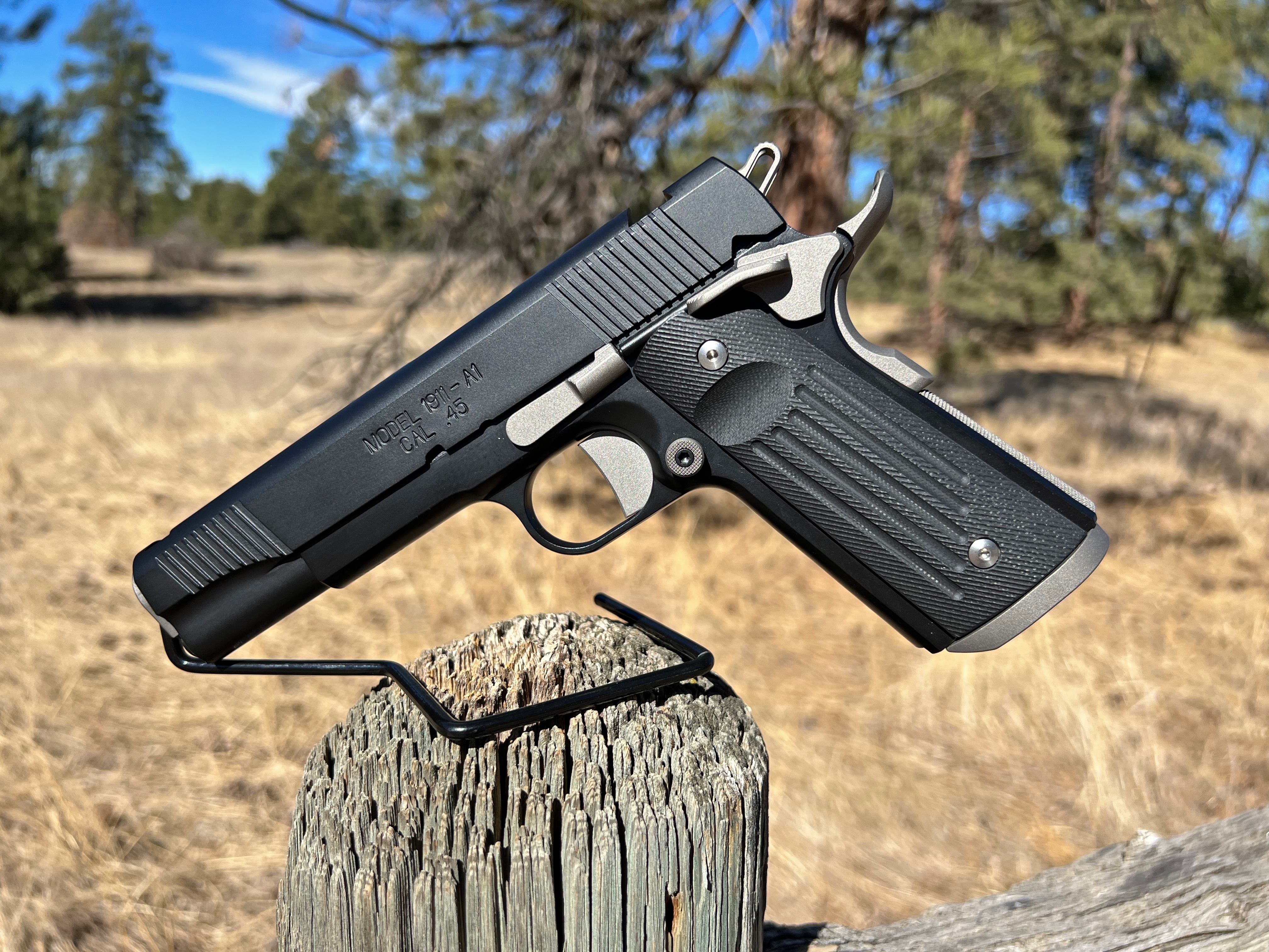 Springfield Armory 1911 in Graphite Black and Stainless | Cerakote
