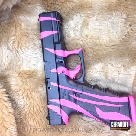 Powder Coating: Graphite Black H-146,Glock,Handguns,Prison Pink H-141