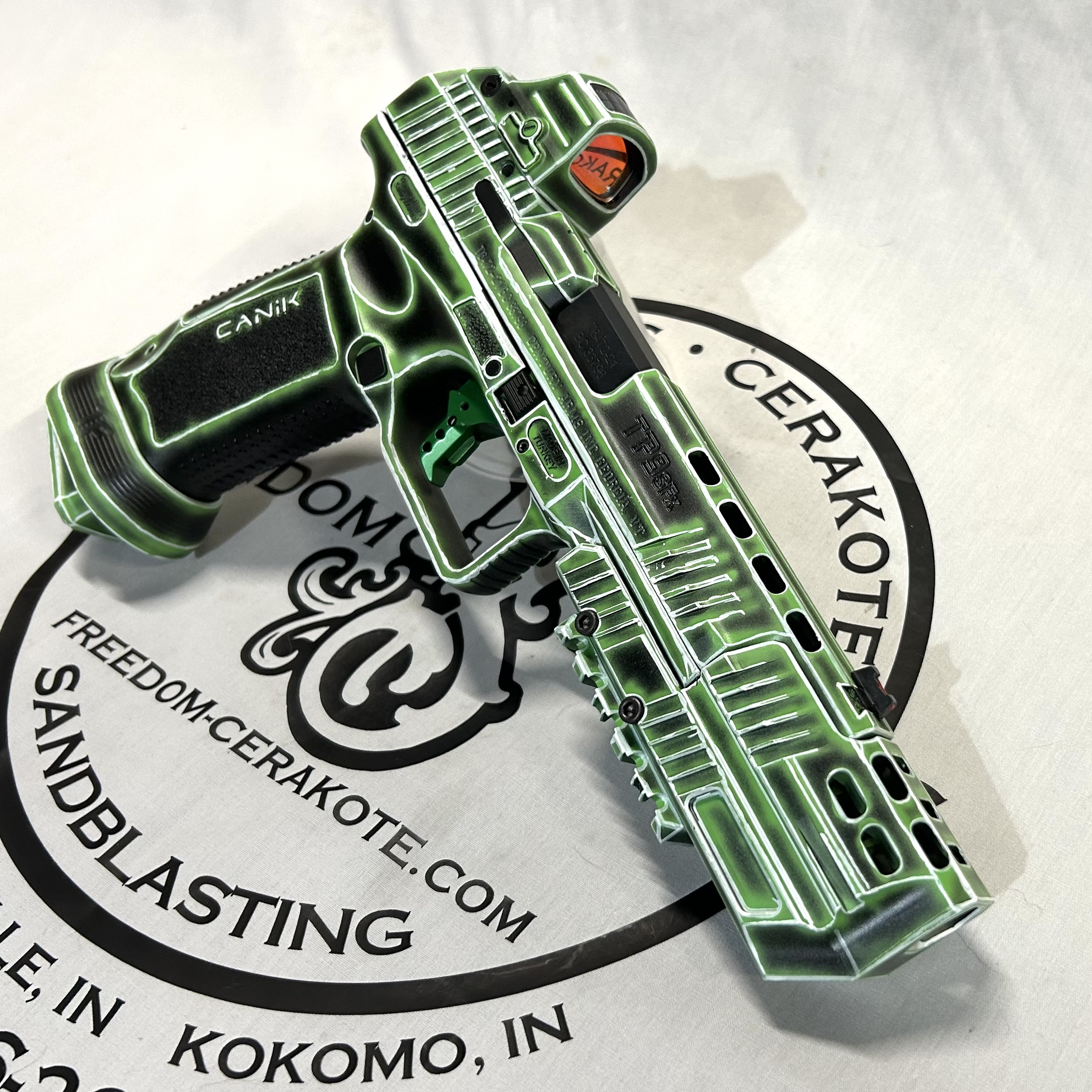 Neon Tron Canik TP9 | Cerakote