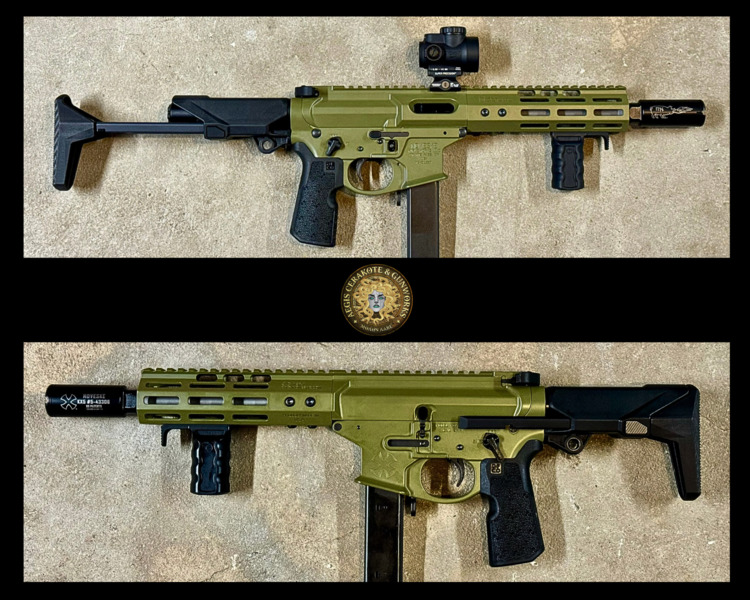 k96カーキベージュ1 Noveske9 9mm PCC Cerakoted in Noveske Bazooka Green | Cerakote