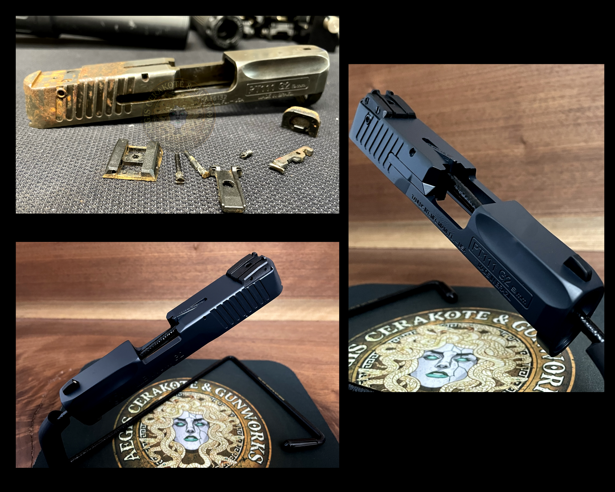 Taurus G2 Socom Blue Fire Damage Refinish | Cerakote