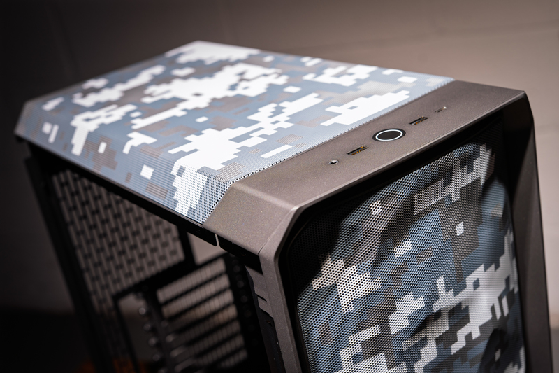 Digital Camo on Fractal Design PC Case | Cerakote