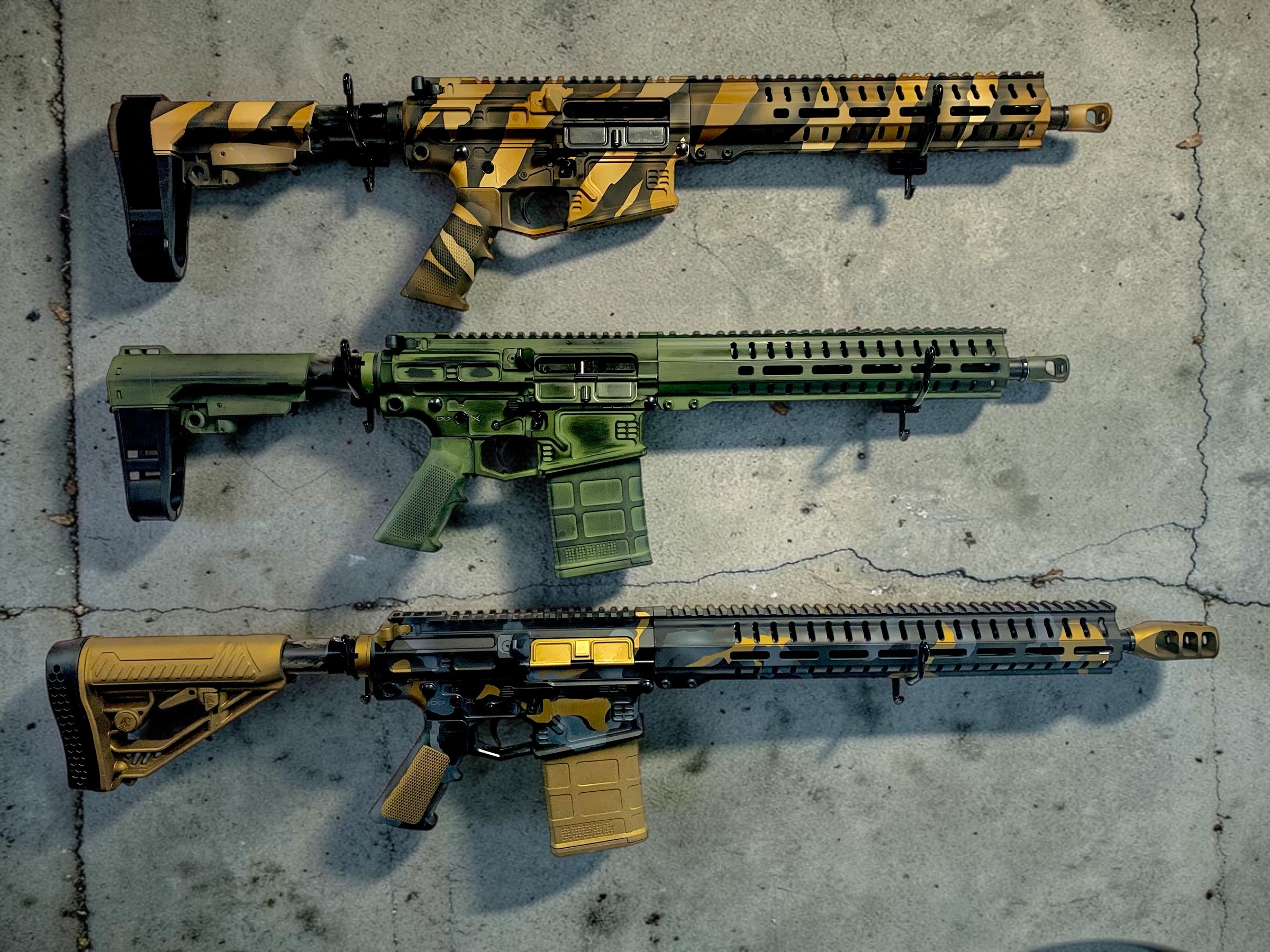 Pattern Showcase featuring Chocolate Brown, MultiCam® Bright Green