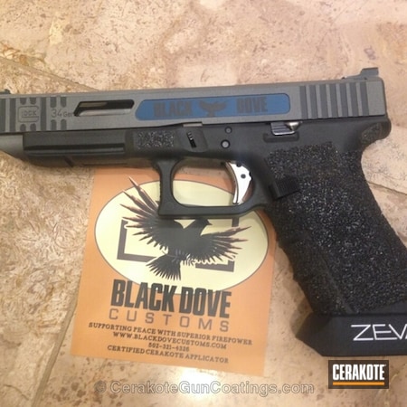 Powder Coating: Glock,Handguns,Armor Black H-190,Tungsten H-237,Sky Blue H-169
