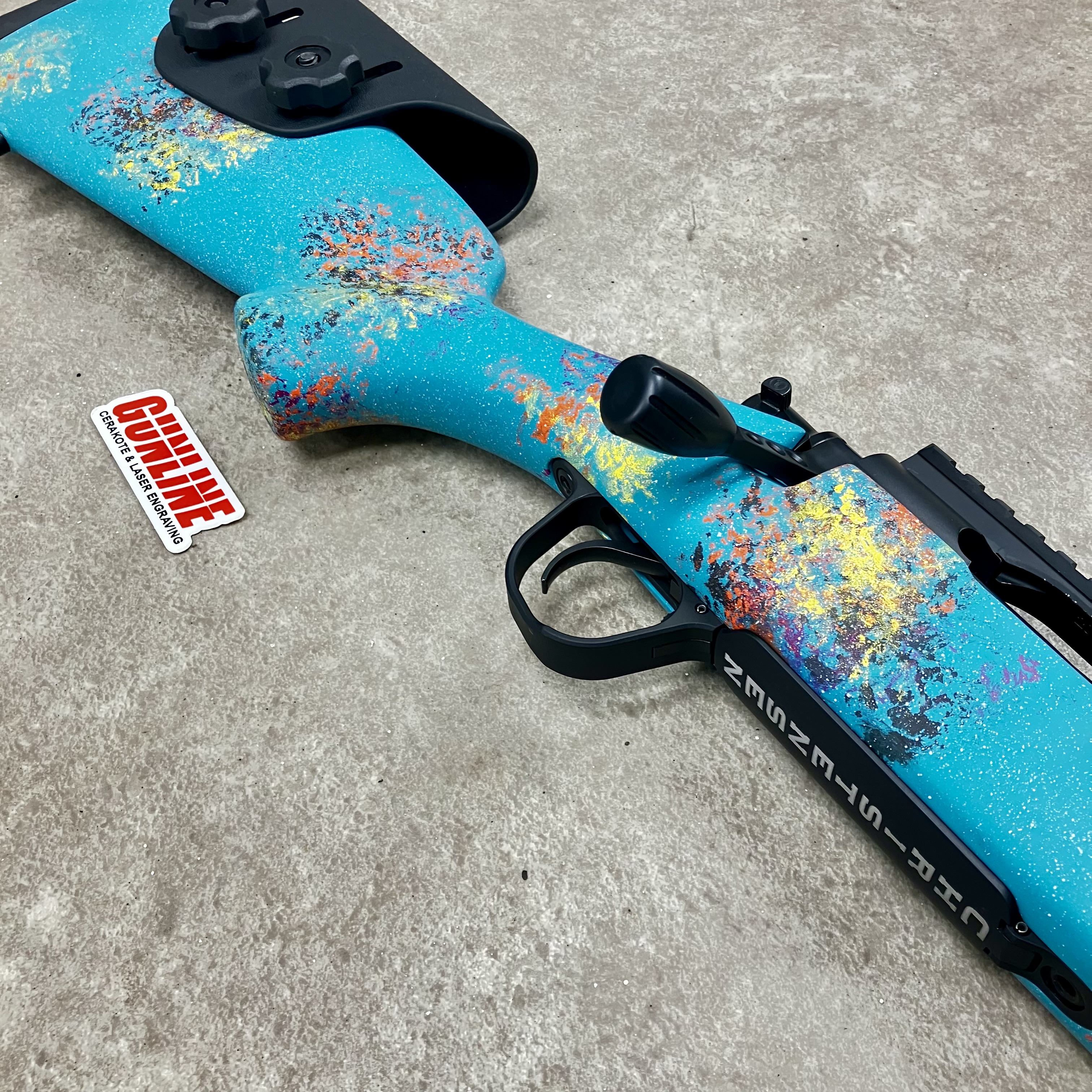 Bolt Action coated with Hunter Orange, Bright White, Sangria, Corvette ...