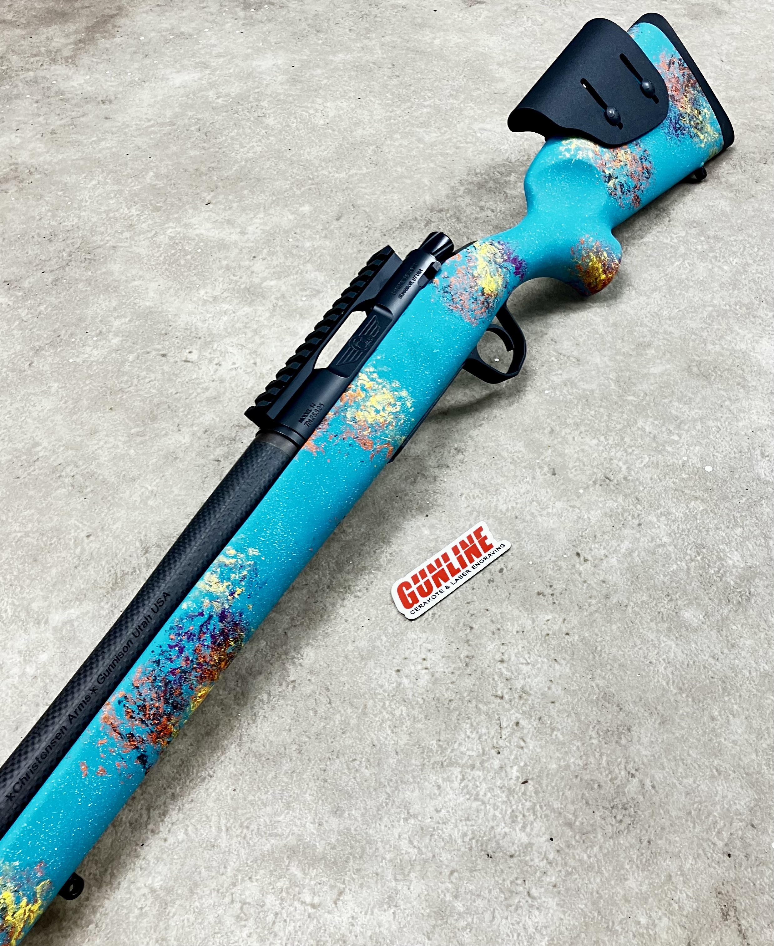 Bolt Action coated with Hunter Orange, Bright White, Sangria, Corvette ...