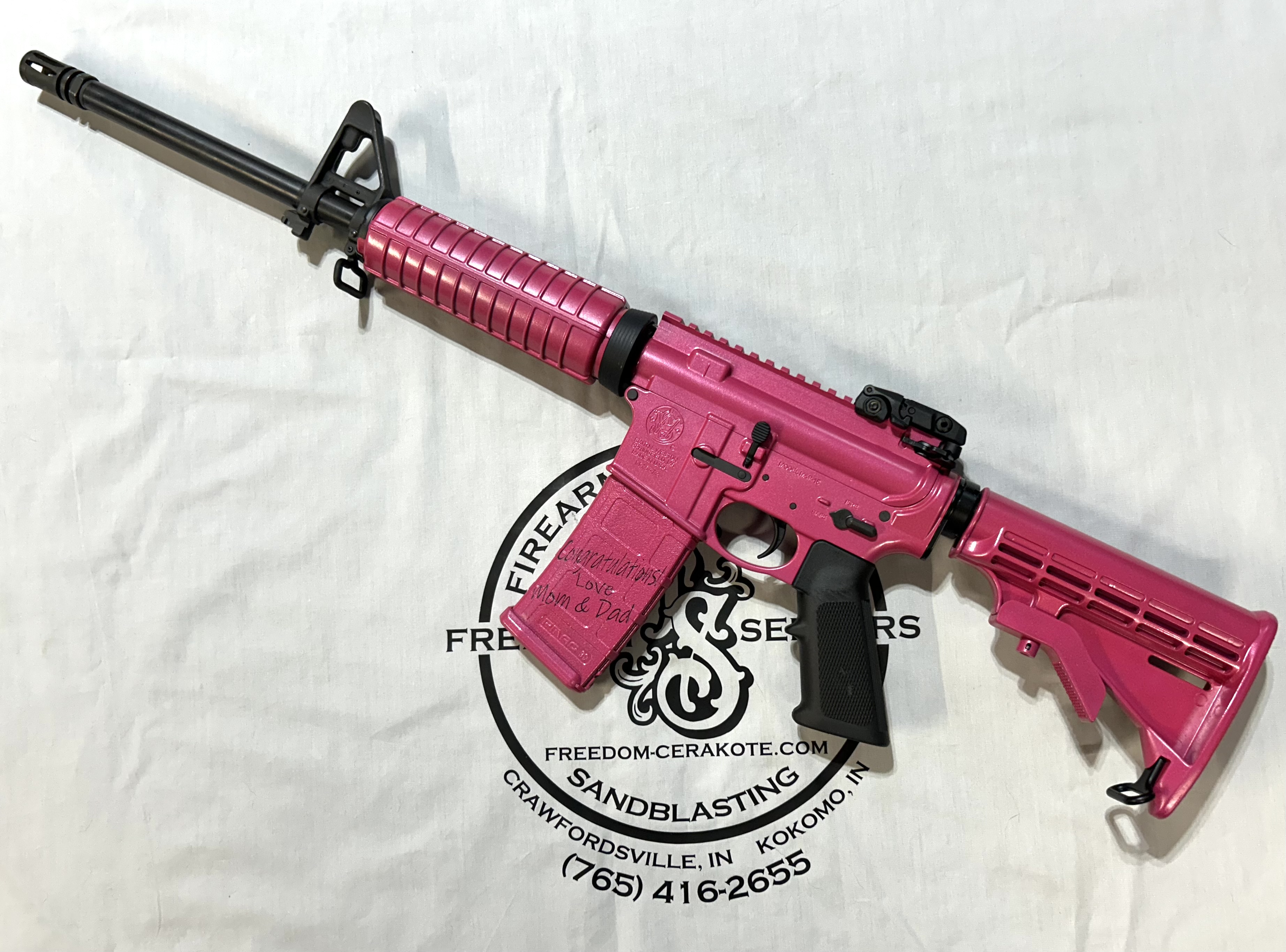 PmoM04 ASピンク Pearl M&P-15 | Cerakote