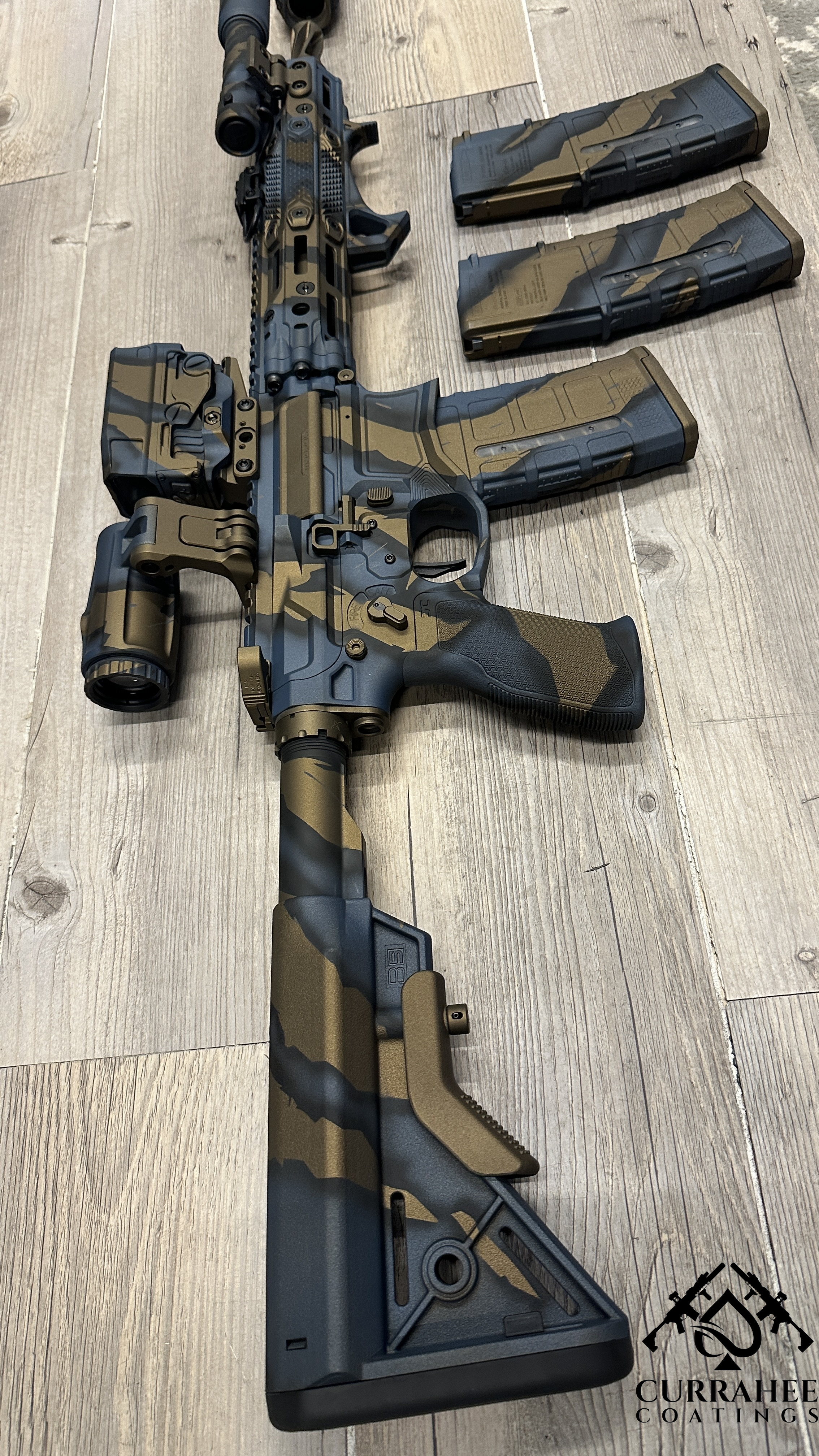Complete Tiger Camo with Armor Black Shading | Cerakote