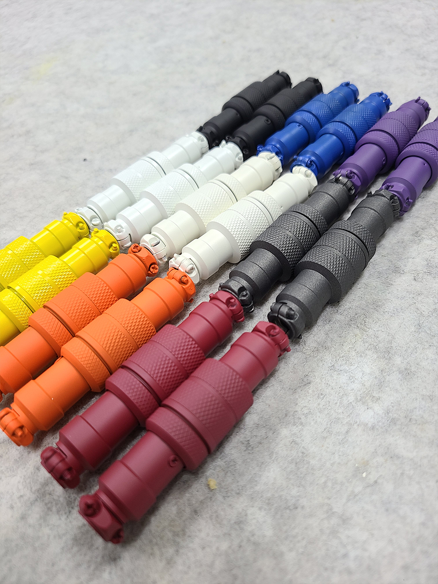 Cable Colors finished in H-221, H-297, H-140, H-346, H-144, H-171, H ...