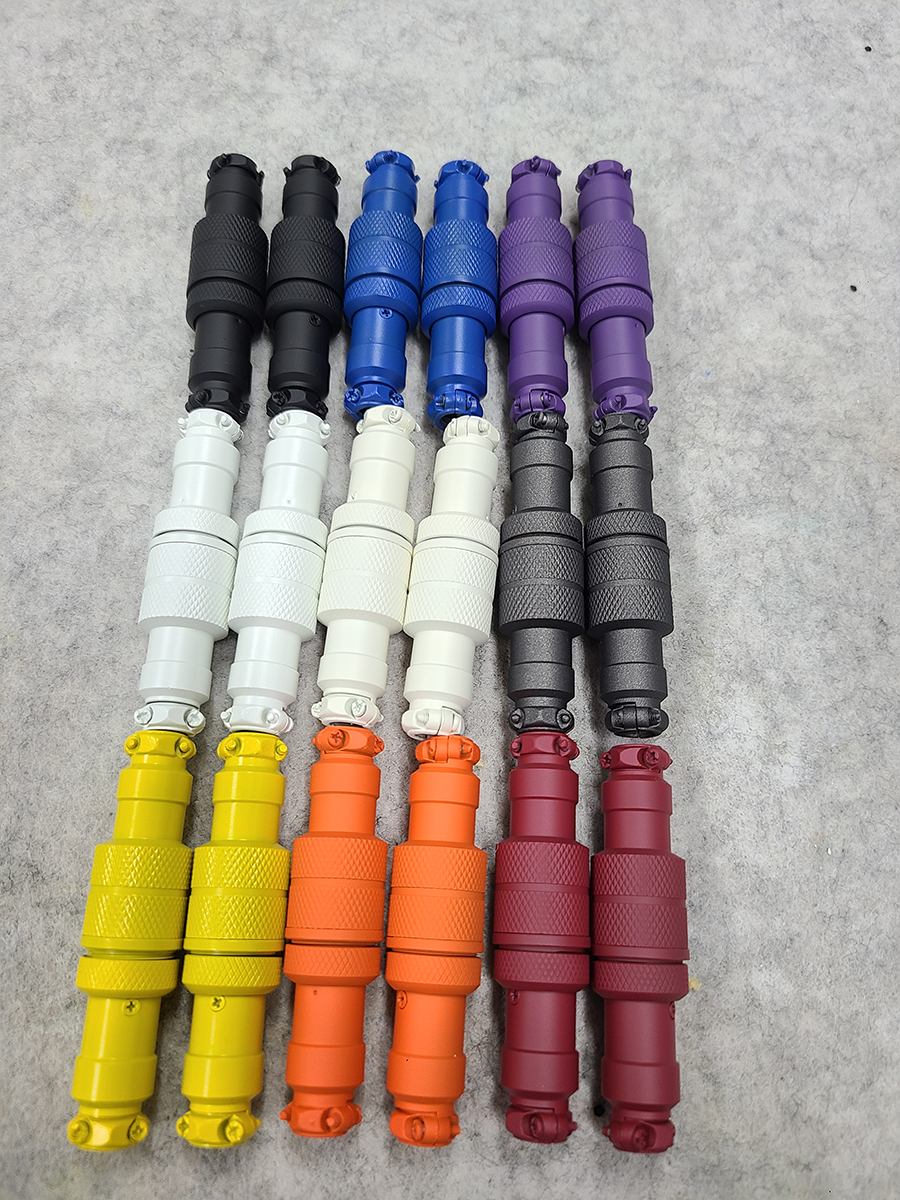 Cable Colors finished in H-221, H-297, H-140, H-346, H-144, H-171, H ...