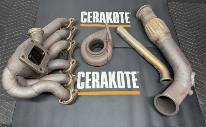 2jz Manifold, Turbo and Downpipe | Cerakote