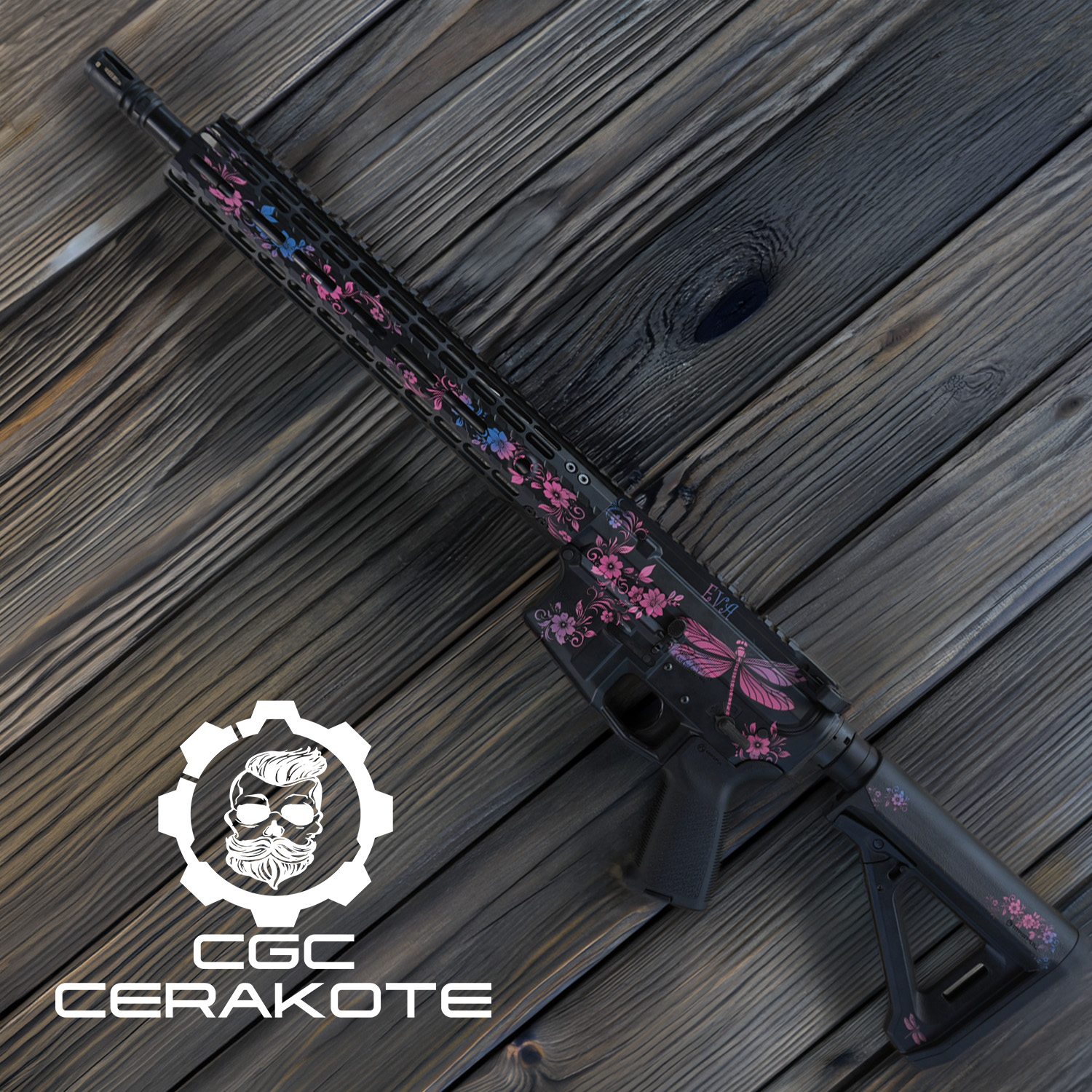 ブ*郎様 【オークション】AR-15 AR-15 - Unique Dragonfly Design | Cerakote