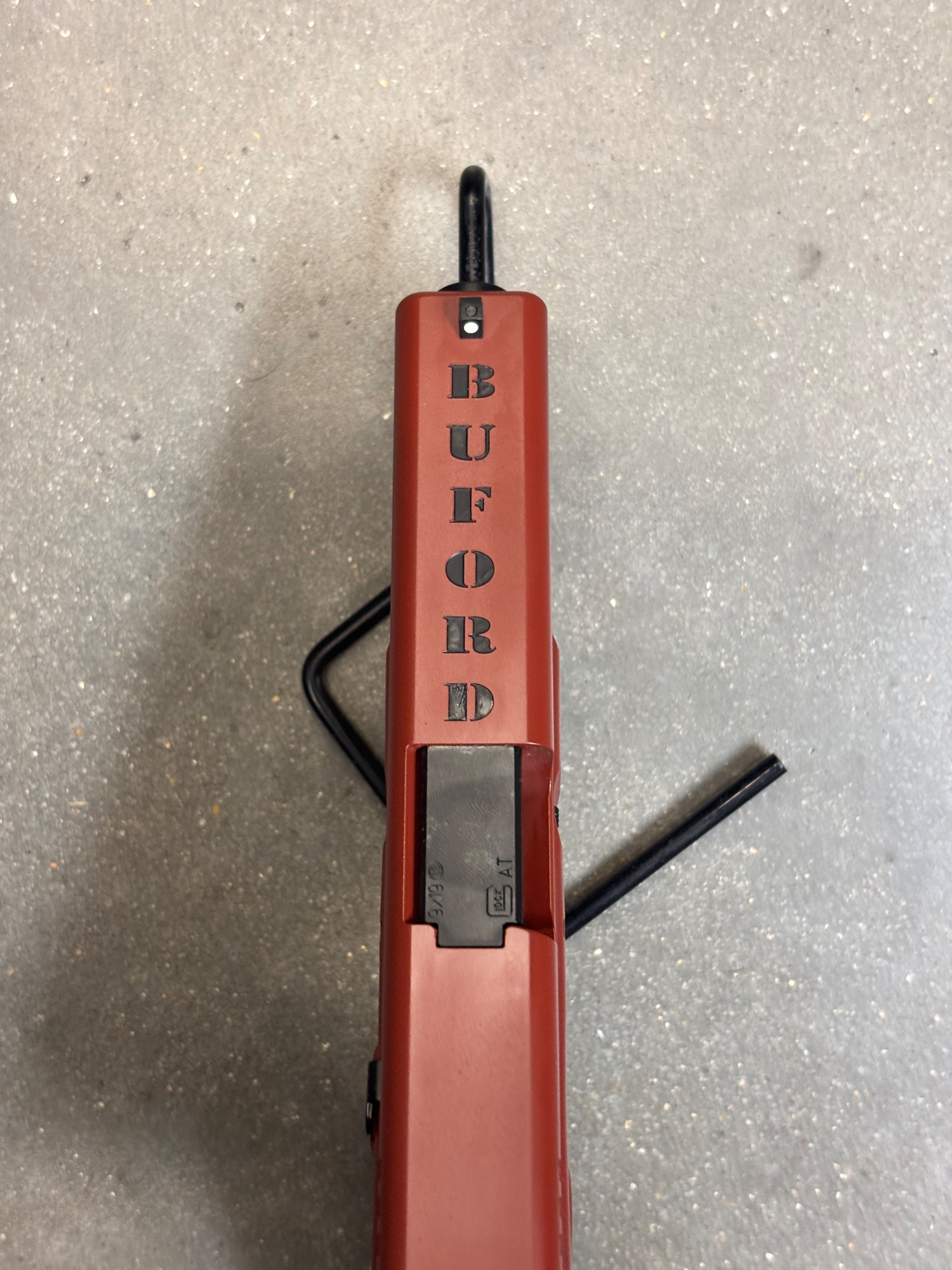 Crimson Engraved Glock | Cerakote