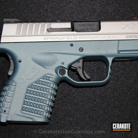 Powder Coating: Handguns,Blue Titanium H-185,Springfield XD,Springfield Armory