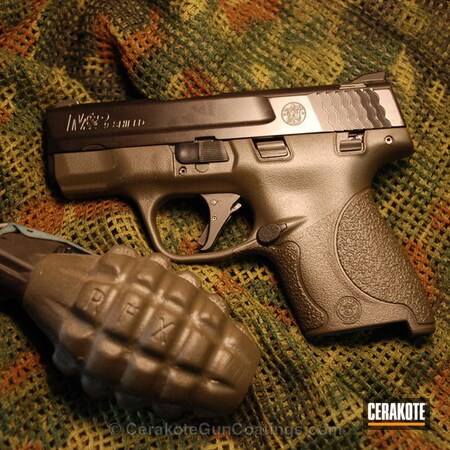 Powder Coating: Graphite Black H-146,Smith & Wesson,Handguns,MAGPUL® O.D. GREEN H-232