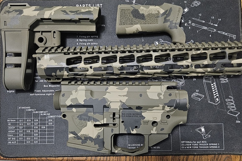 【未使用品】ePBT Camo Base Kit + Novelties セット Ar15 Recieverset finished in a Magpul® O.D. Green, Graphite Black