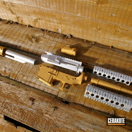 Powder Coating: Satin Aluminum H-151,Gold H-122,FIREHOUSE RED H-216,Gun Parts