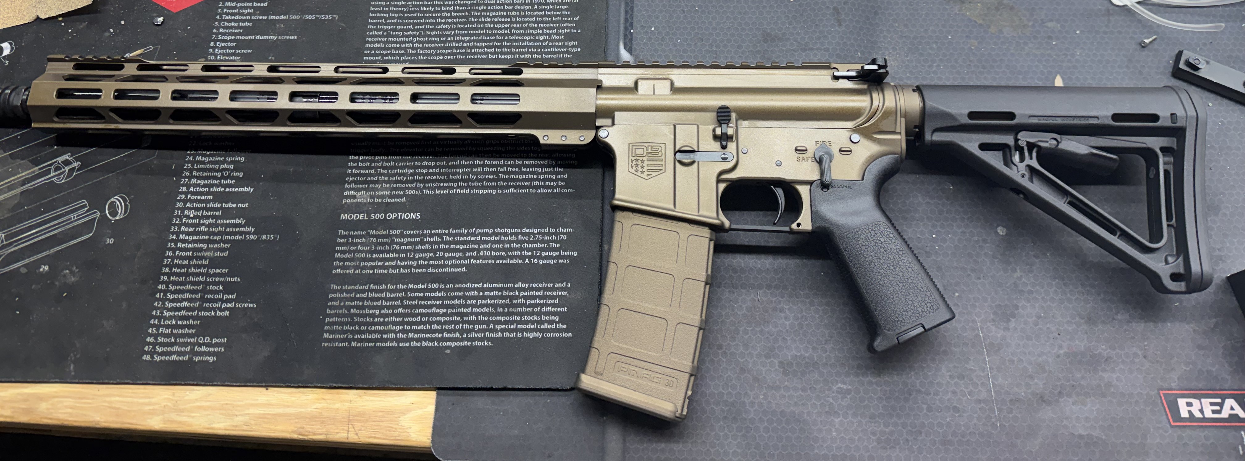 Midnight Bronze Diamondback Ar-15 | Cerakote