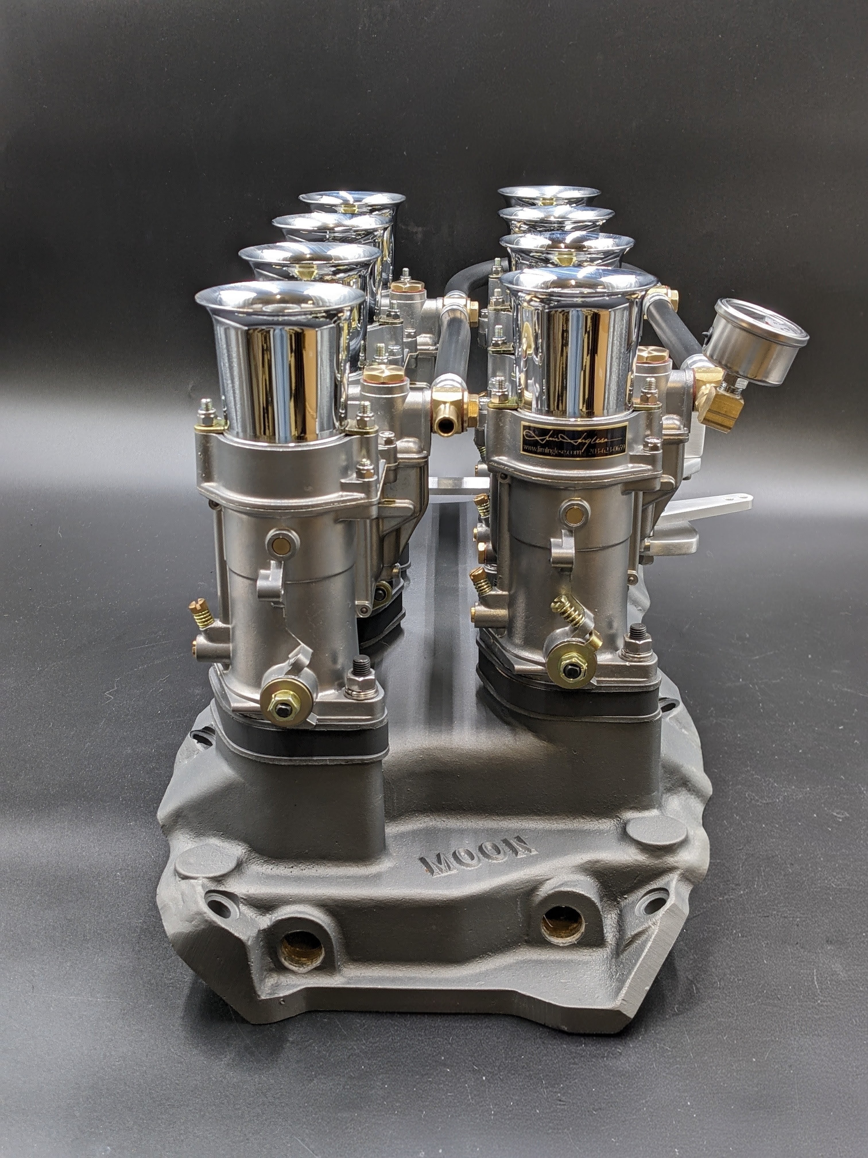Vintage hotrod Jim Inglese 8 Stack System | Cerakote