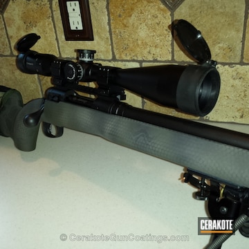 Cerakoted C-102 Graphite Black With C-244 Mil Spec O.d. Green And C-267 Magpul Flat Dark Earth
