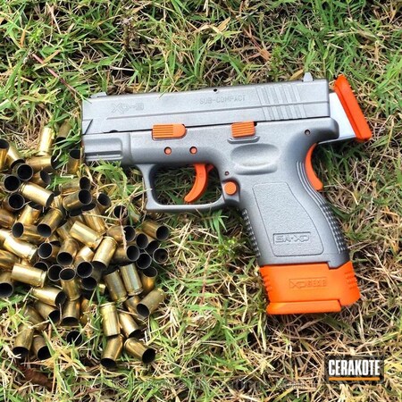 Powder Coating: Safety Orange H-243,Handguns,Satin Mag H-147,Springfield Armory