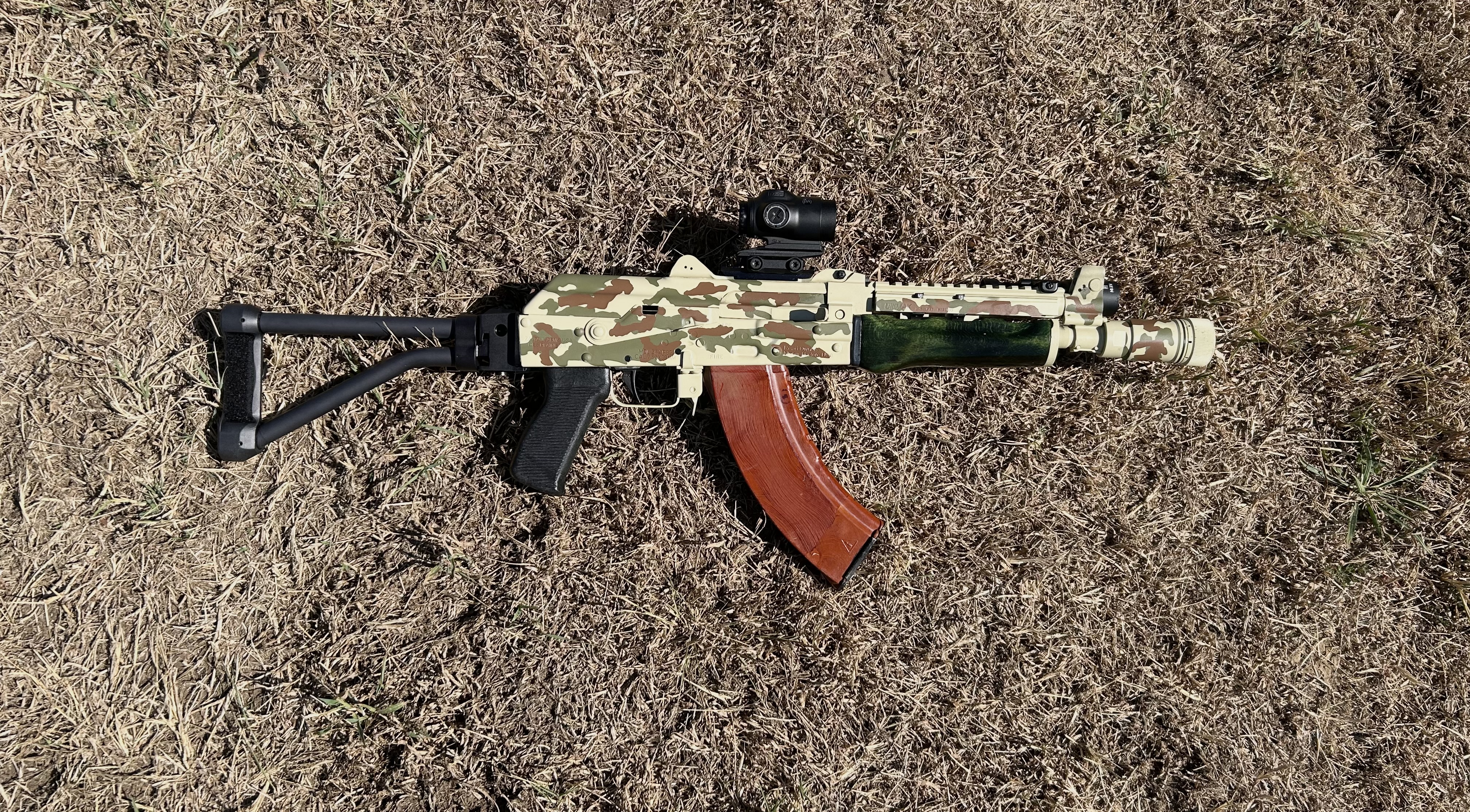 ZPAP92 with Russian VSR camouflage | Cerakote