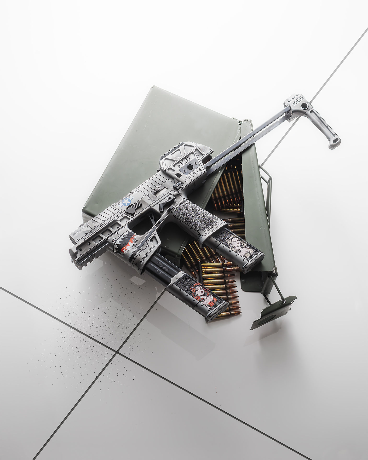 P-40 Warhawk themed Flux Raider | Cerakote