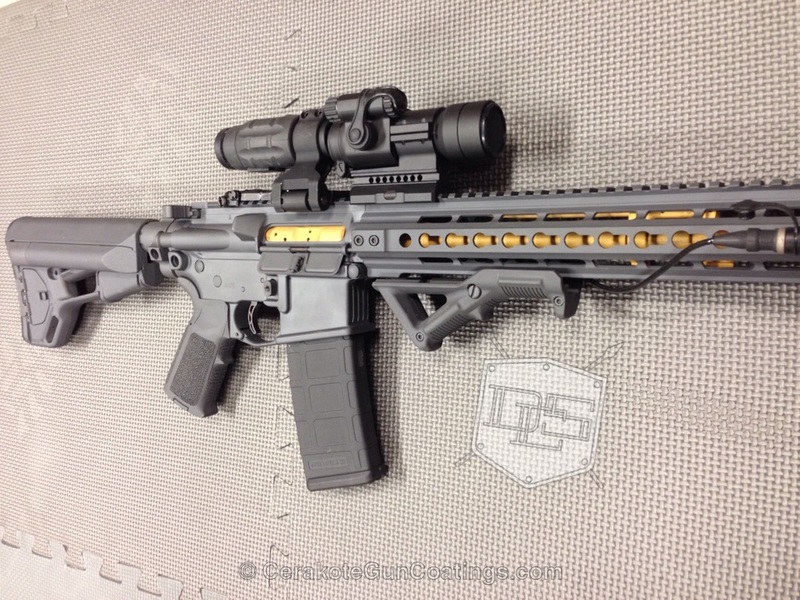 H122 Color H-262 Stone Grey with H-122 Gold by Gus Hani | Cerakote