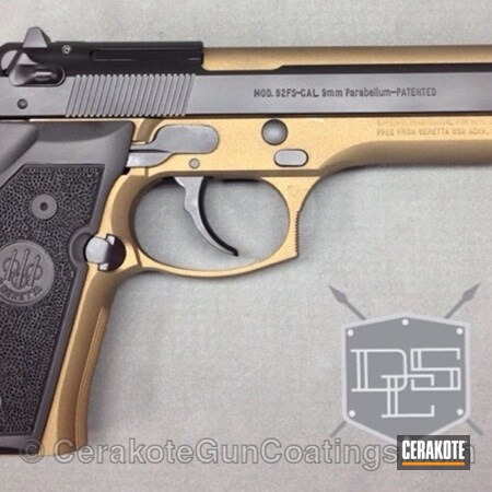 Powder Coating: Graphite Black H-146,Cerakote,Handguns,Beretta,Pair,Burnt Bronze H-148