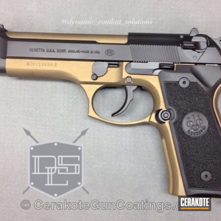 Powder Coating: Graphite Black H-146,Cerakote,Handguns,Beretta,Pair,Burnt Bronze H-148